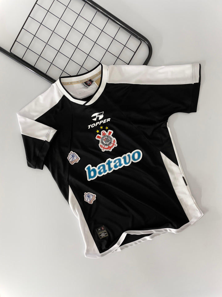 CAMISA RETRÔ CORINTHIANS PRETA MUNDIAL 2000/01