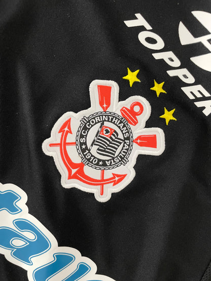 CAMISA RETRÔ CORINTHIANS PRETA MUNDIAL 2000/01