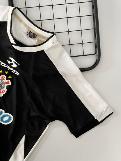 CAMISA RETRÔ CORINTHIANS PRETA MUNDIAL 2000/01