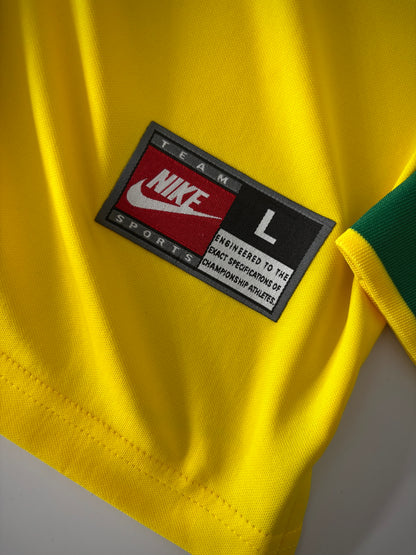 CAMISA RETRÔ MANGA LONGA BRASIL I COPA DO MUNDO 1998