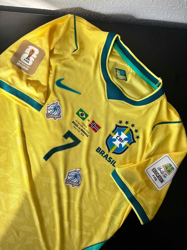 CAMISA JOGADOR BRASIL I COPA DO MUNDO 2026 X NORUEGA