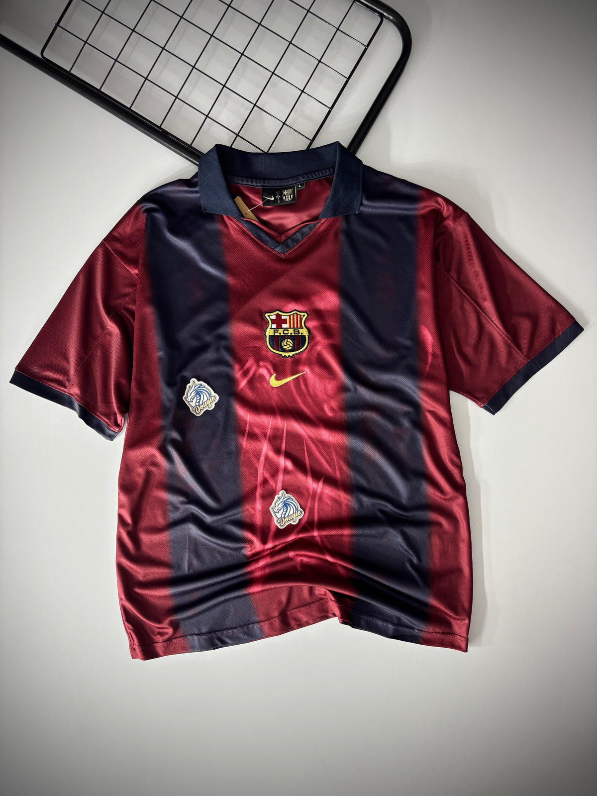 CAMISA RETRÔ BARCELONA X TRAVIS SCOTT 2000/01