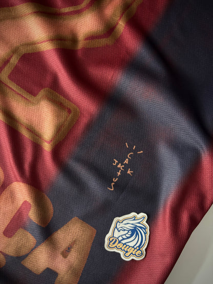 CAMISA RETRÔ BARCELONA X TRAVIS SCOTT 2000/01