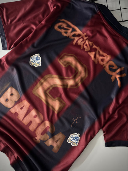 CAMISA RETRÔ BARCELONA X TRAVIS SCOTT 2000/01