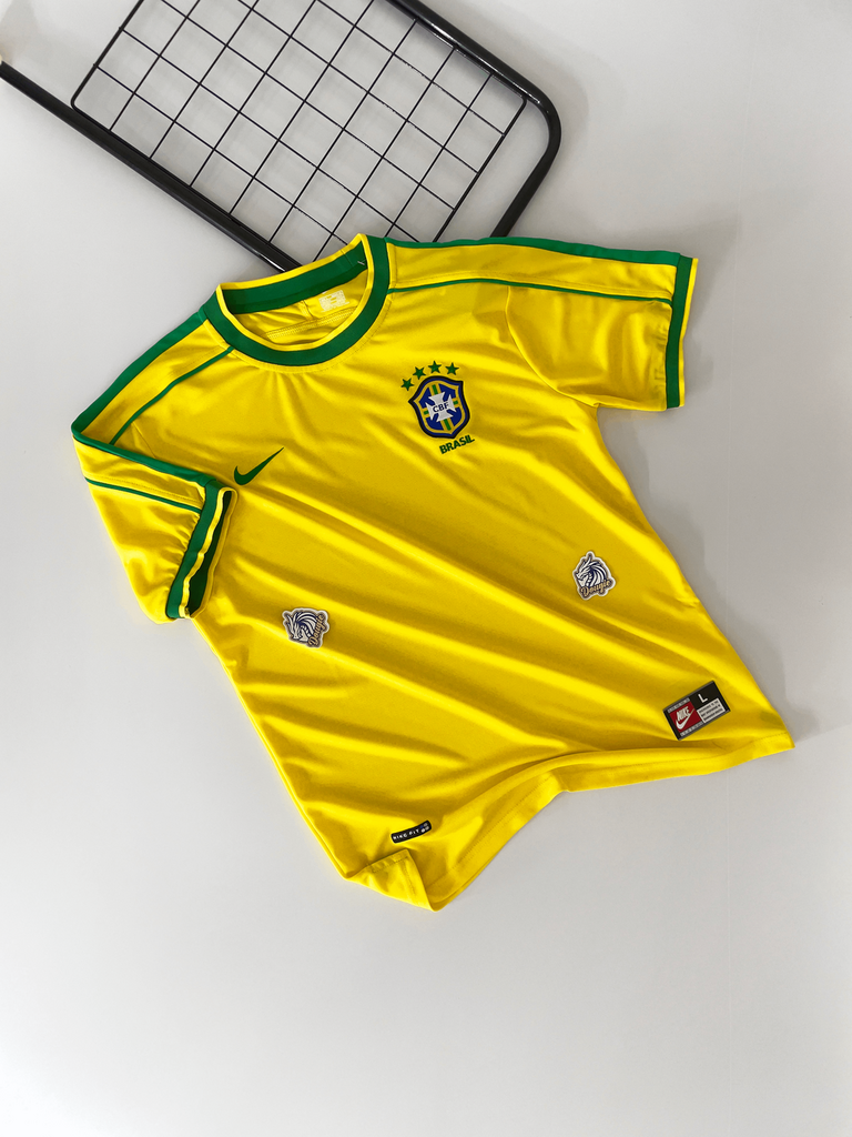 CAMISA RETRÔ BRASIL COPA DO MUNDO 1998