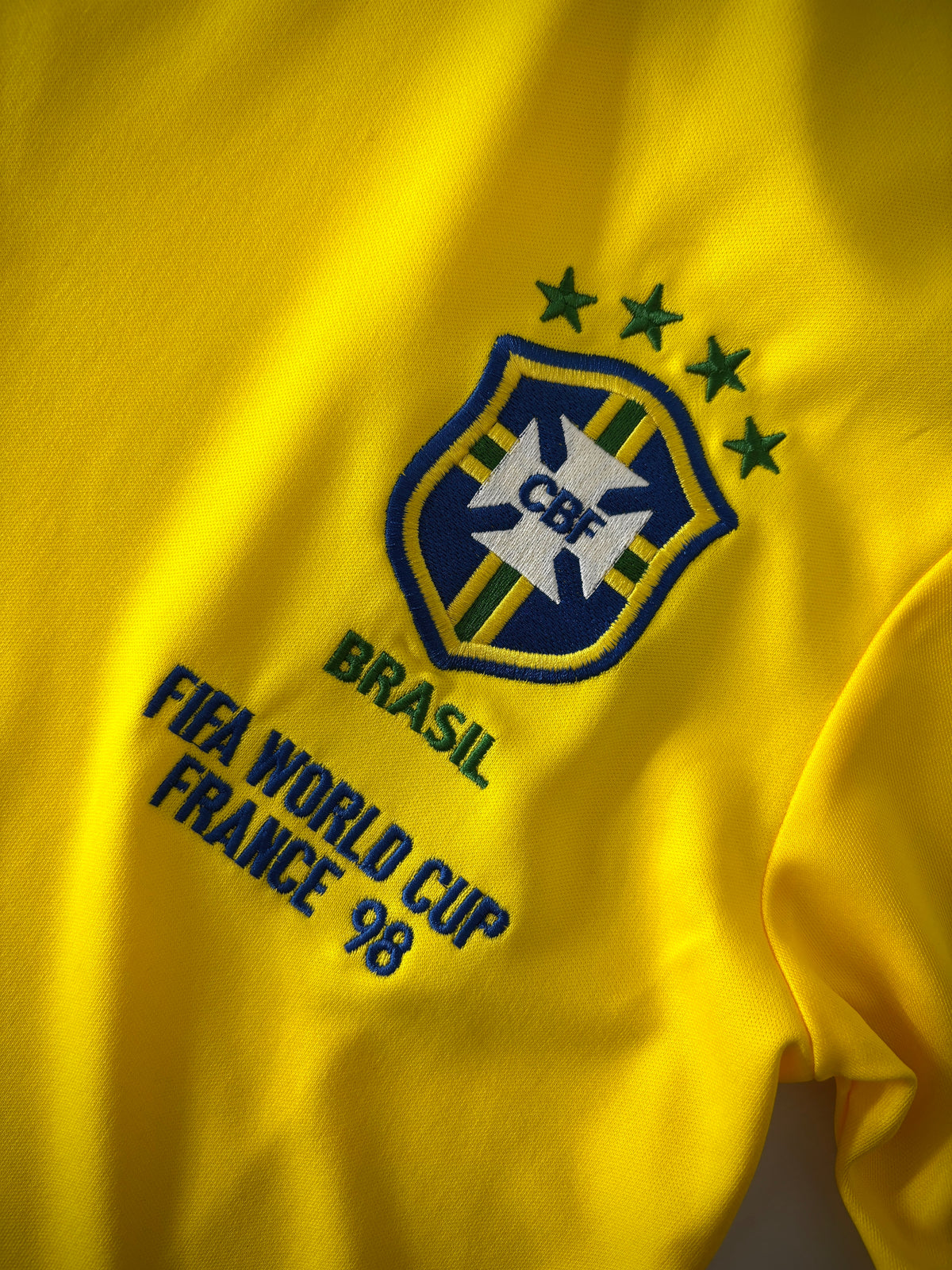 CAMISA RETRÔ BRASIL COPA DO MUNDO 1998