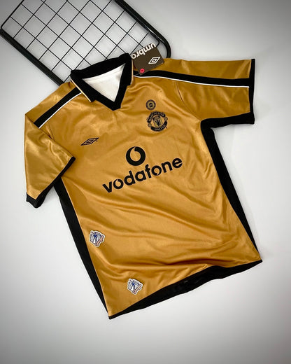 CAMISA RETRÔ MANCHESTER UNITED DUPLA FACE 2001/02